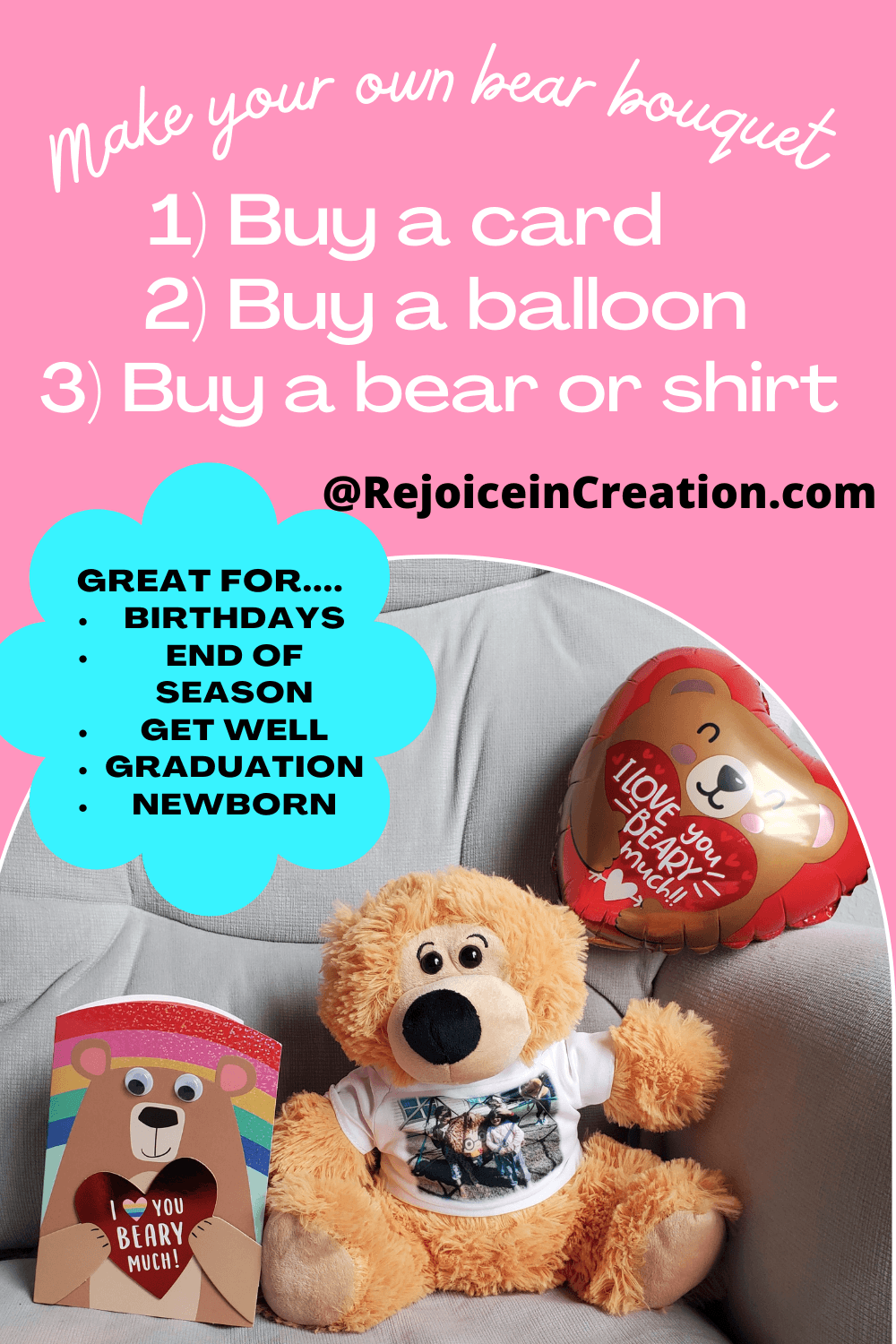 Make Your Own Balloon Bouquet in 1,2,3 Steps - Rejoice In Creation