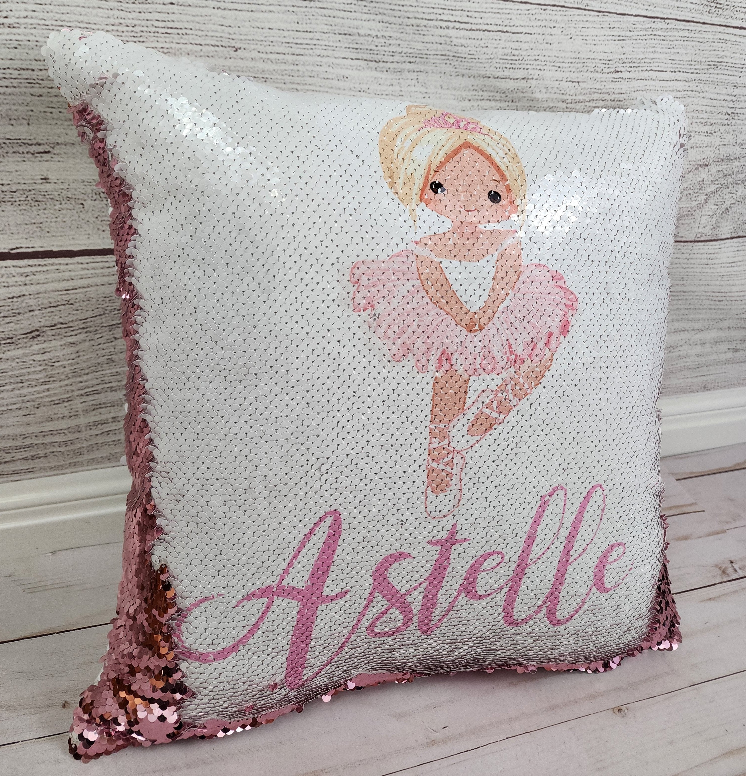 Custom Ballerina Pillow - Sequin