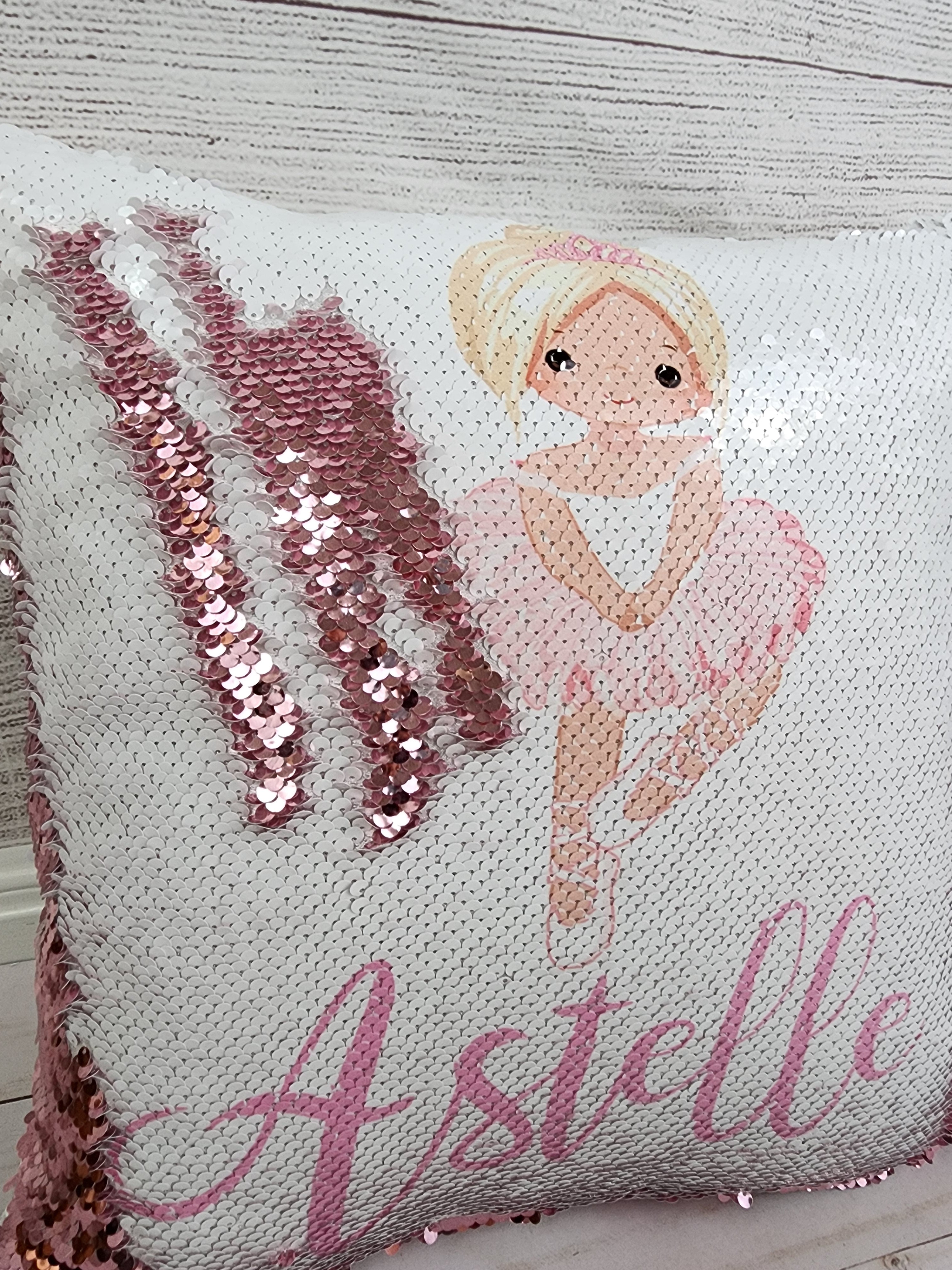 Custom Ballerina Pillow - Sequin