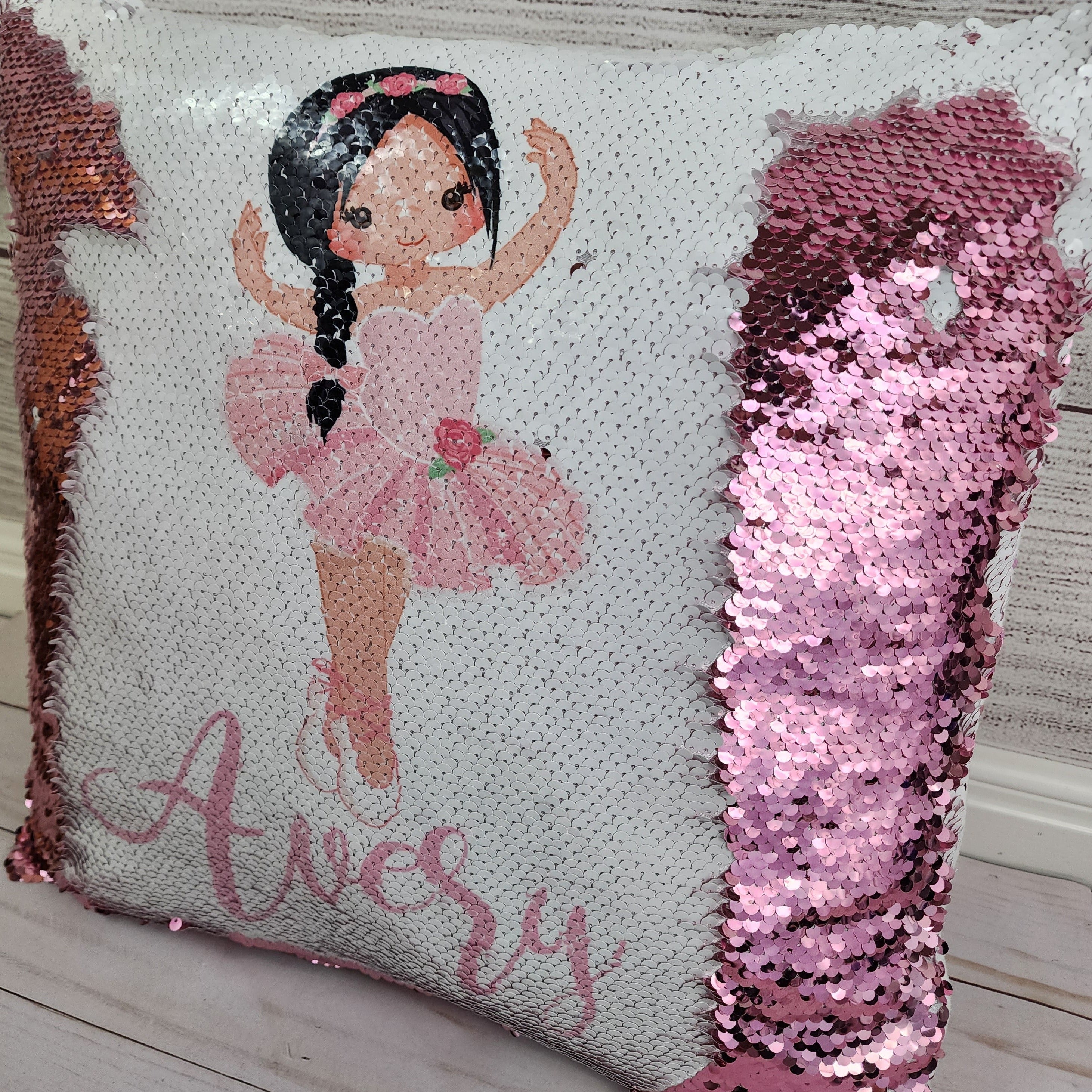 Custom Ballerina Pillow - Sequin