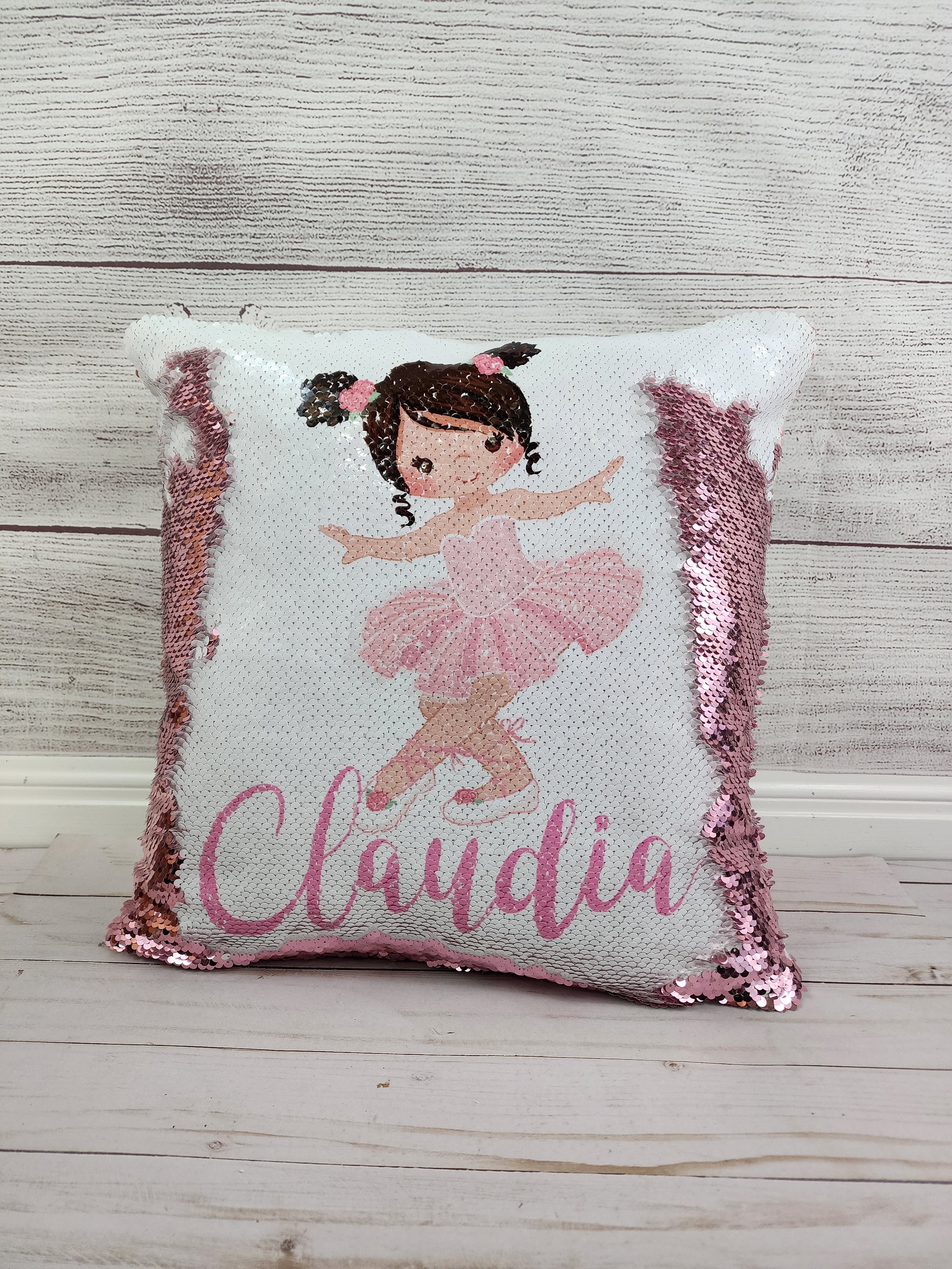 Custom Ballerina Pillow - Sequin