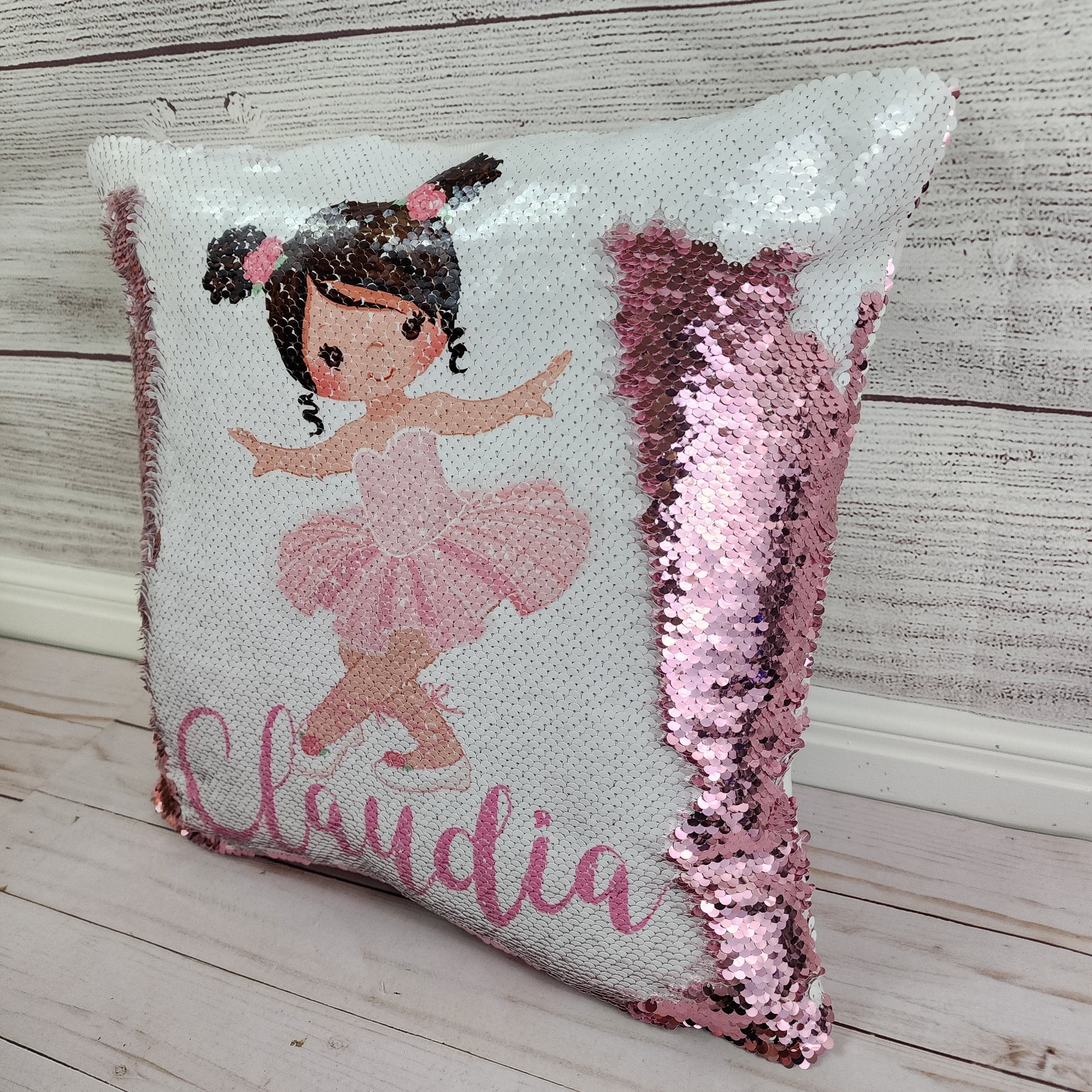 Custom Ballerina Pillow - Sequin