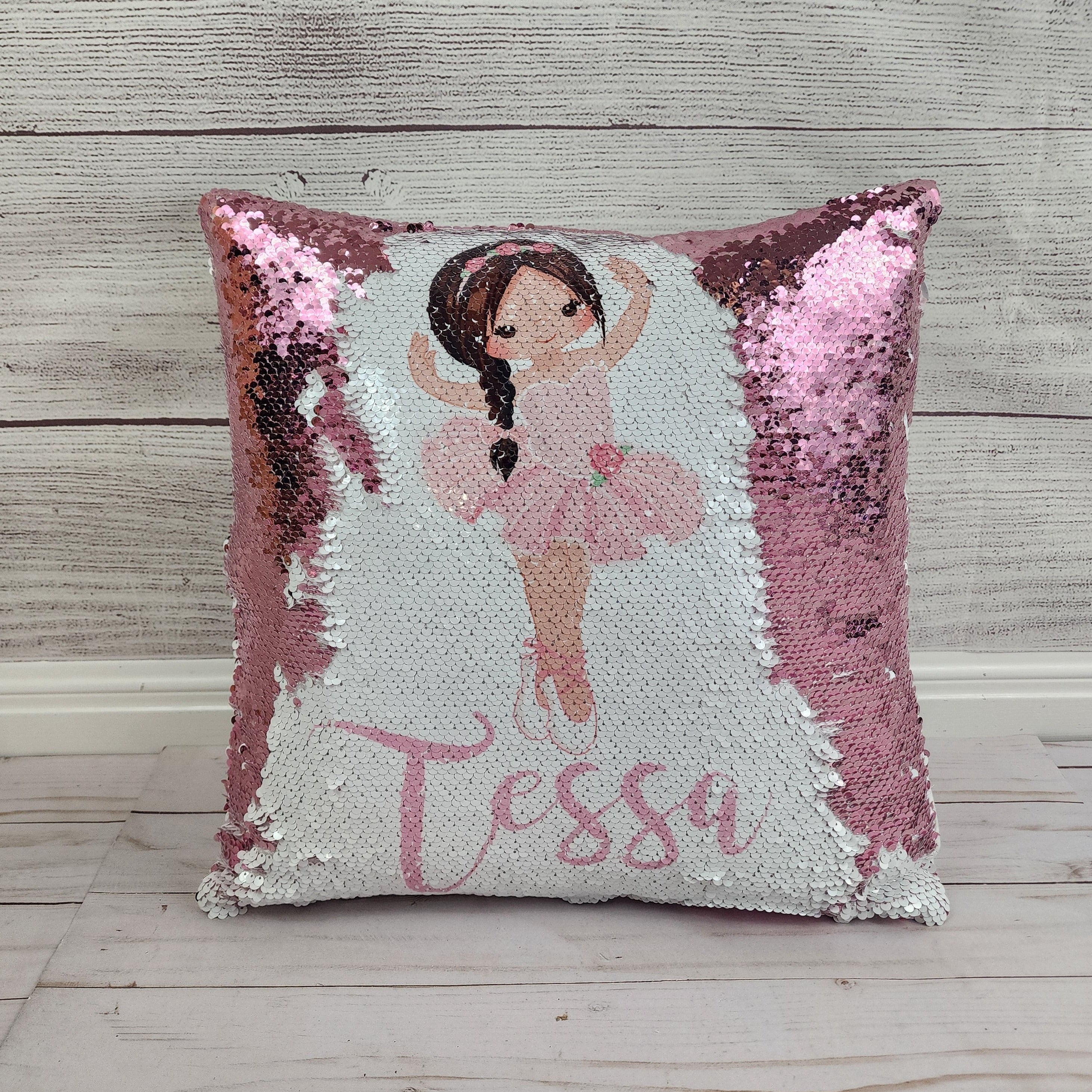 Custom Ballerina Pillow - Sequin