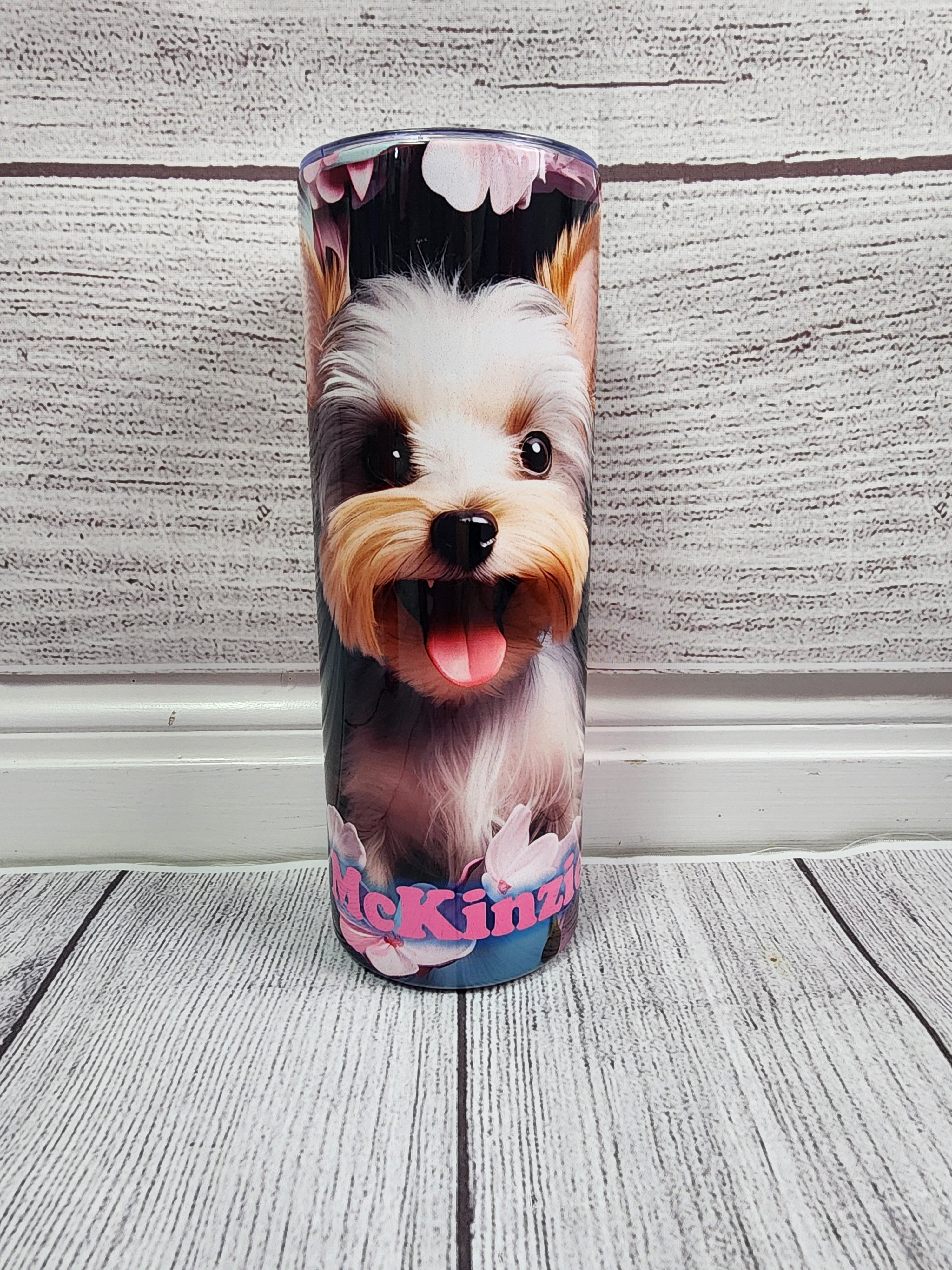 Dog Floral - 20oz tumbler