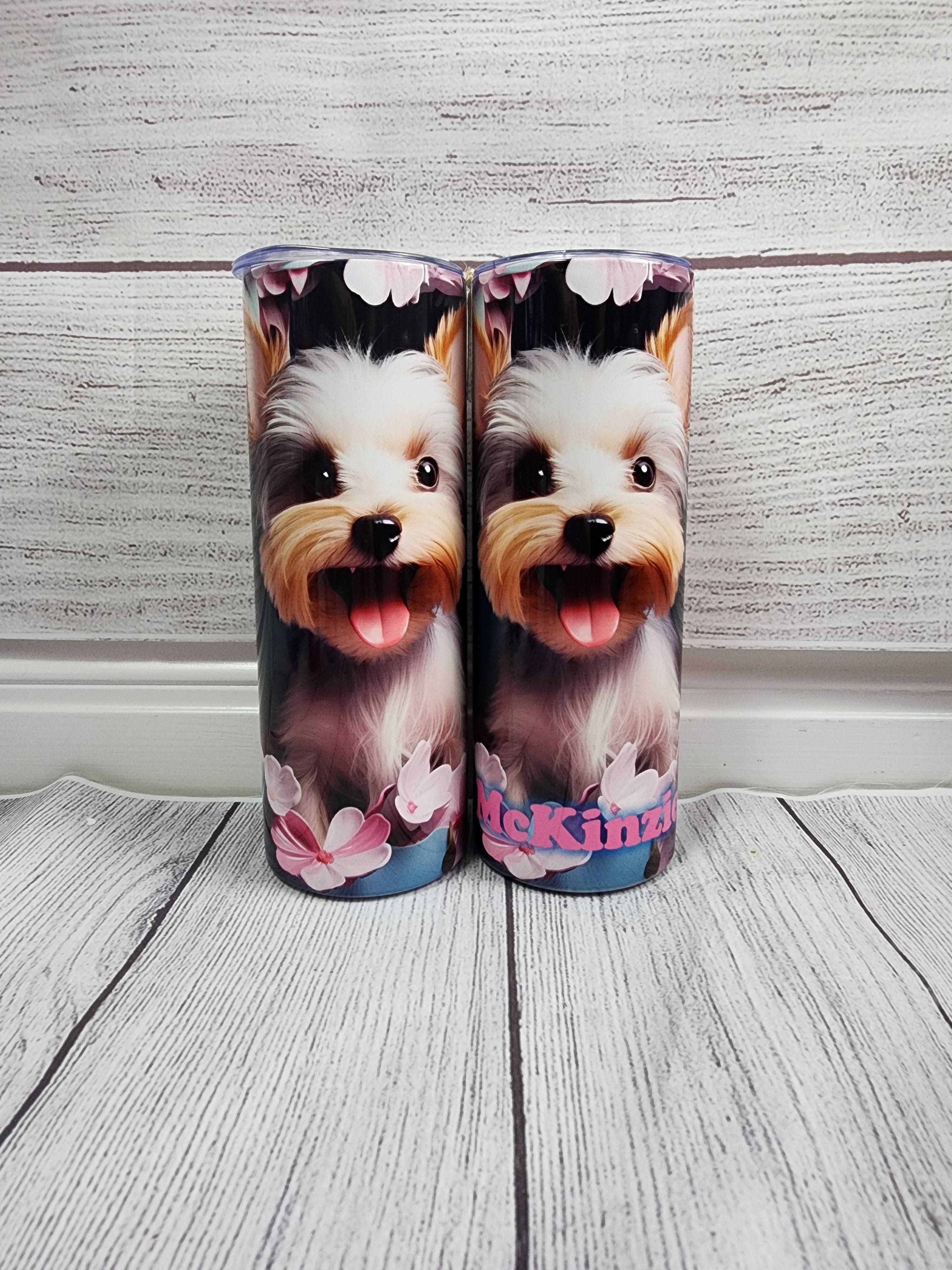 Dog Floral - 20oz tumbler