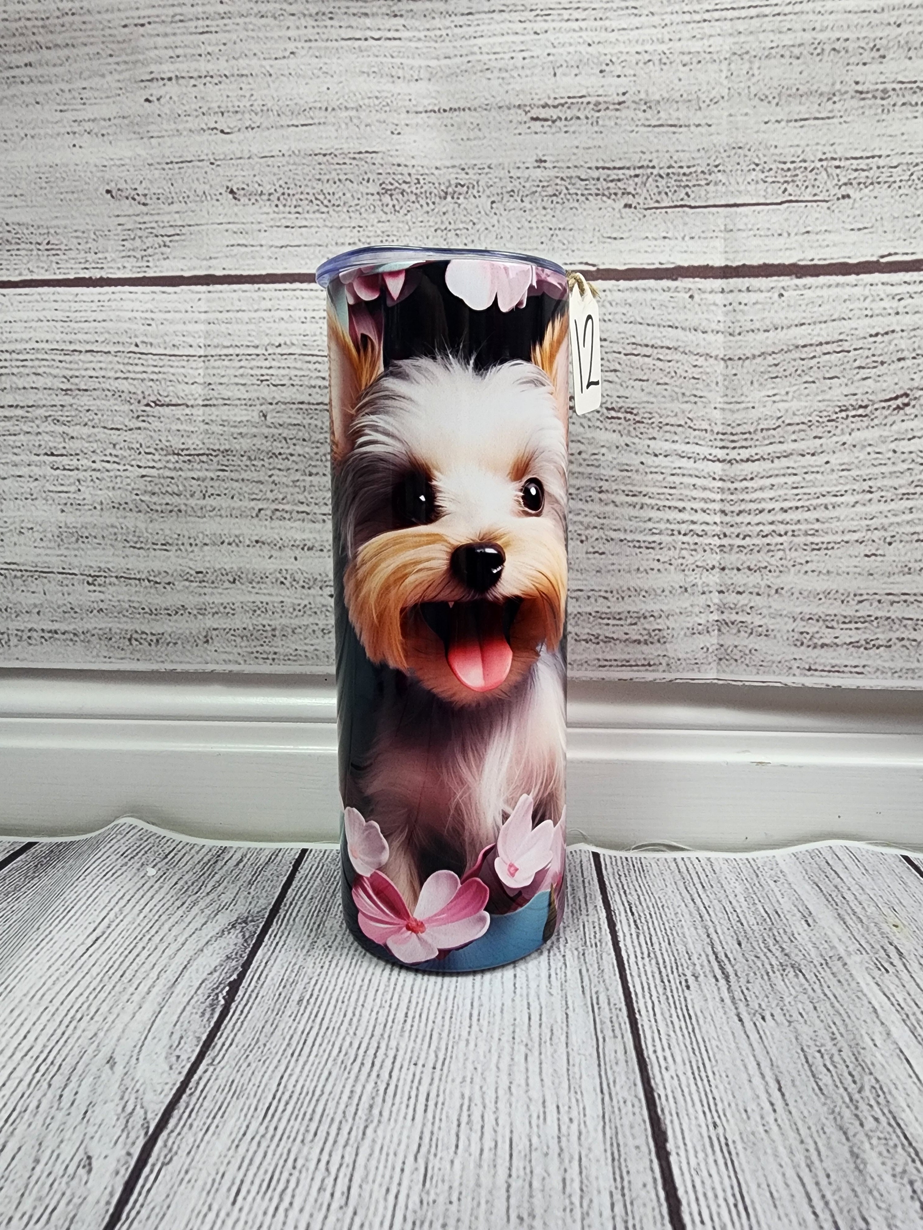 Dog Floral - 20oz tumbler