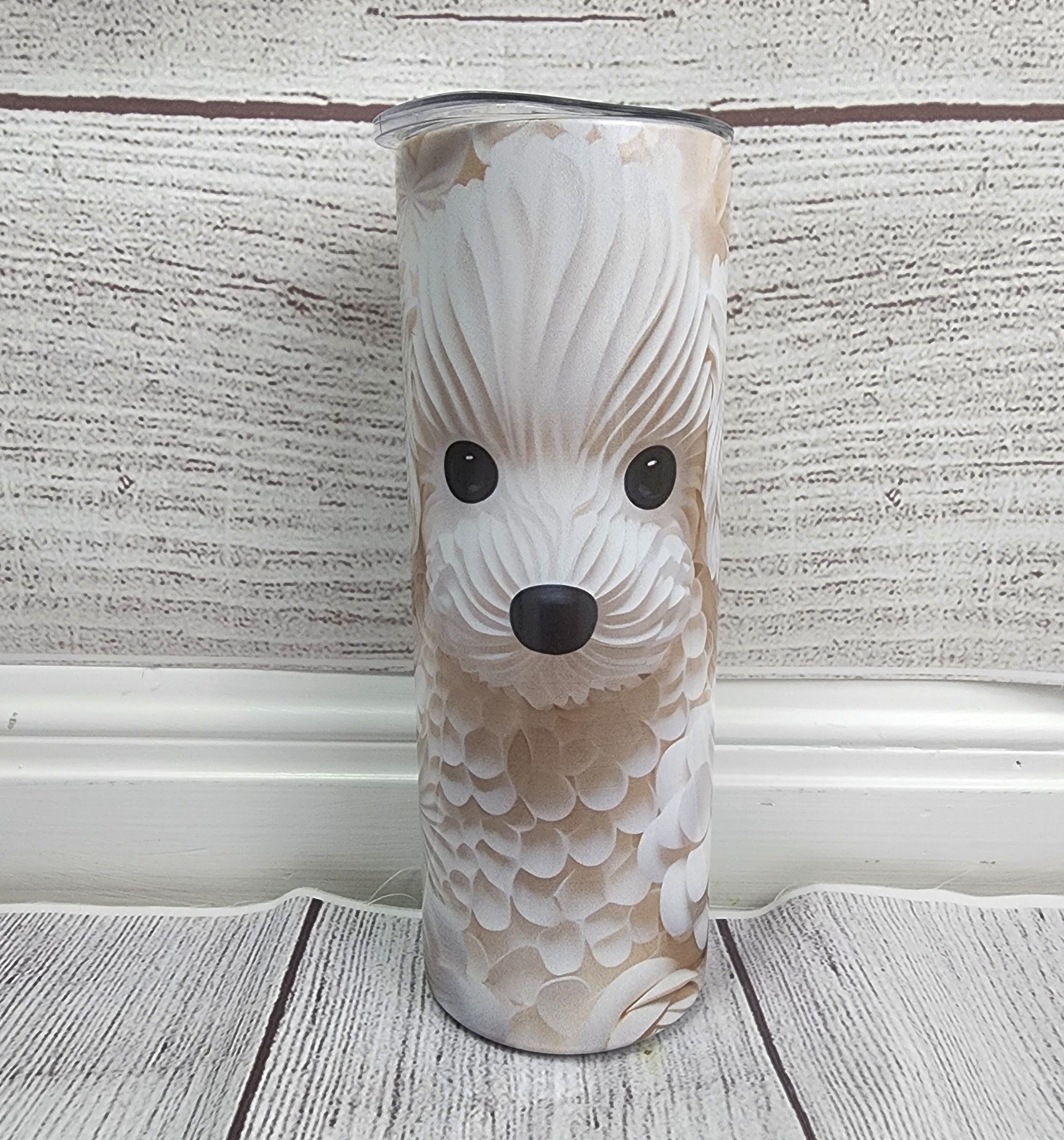 Dog Floral - 20oz tumbler