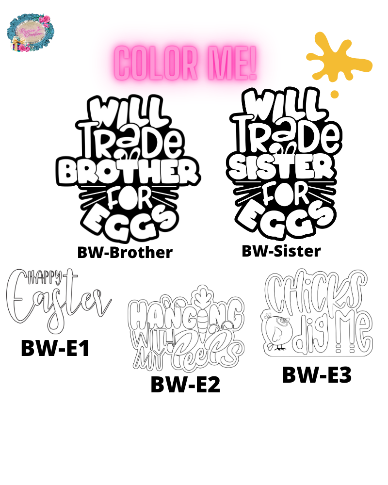 Easter Coloring Custom Shirt - Party Favors