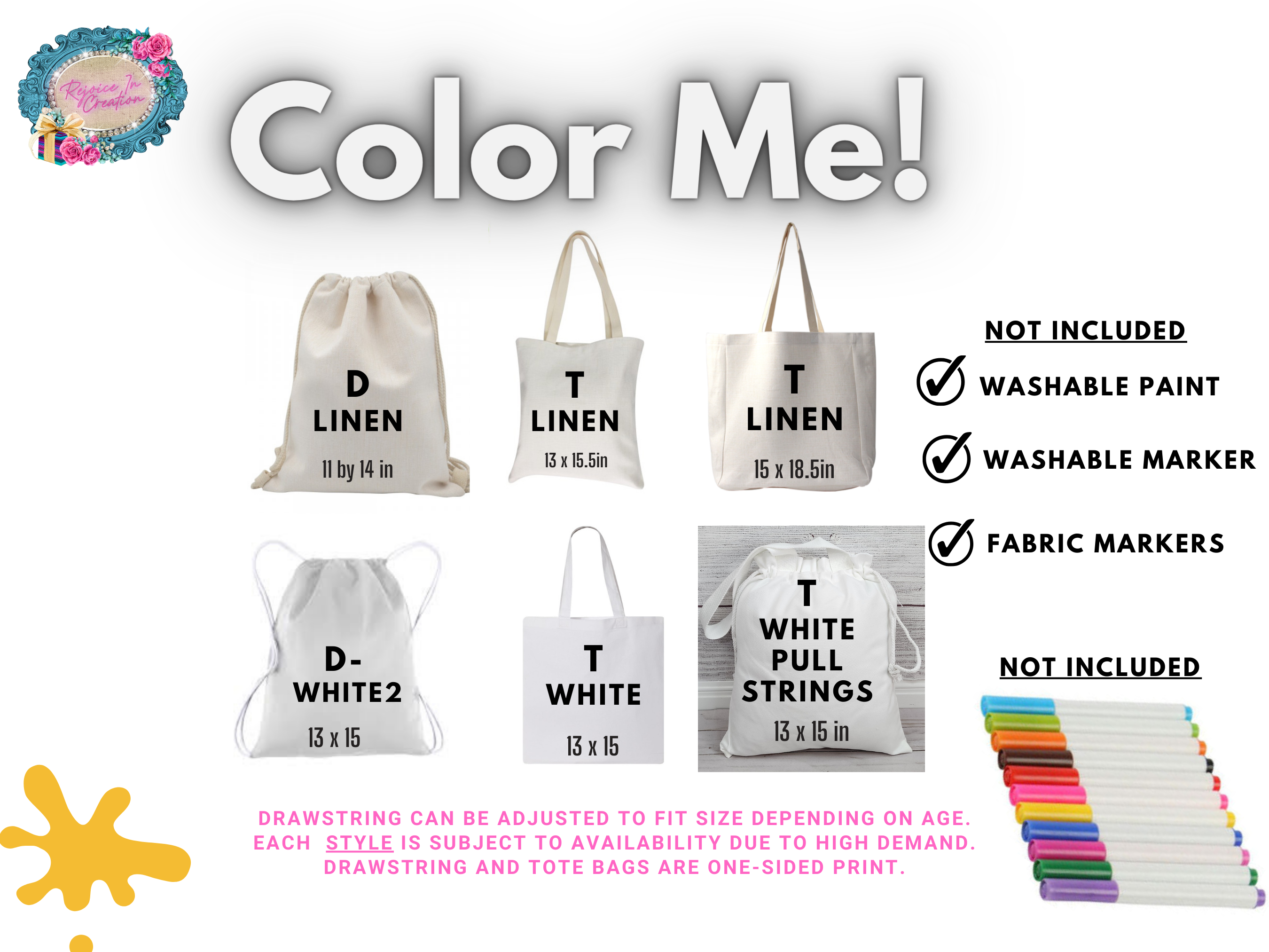 Bulk Order - Coloring Bags