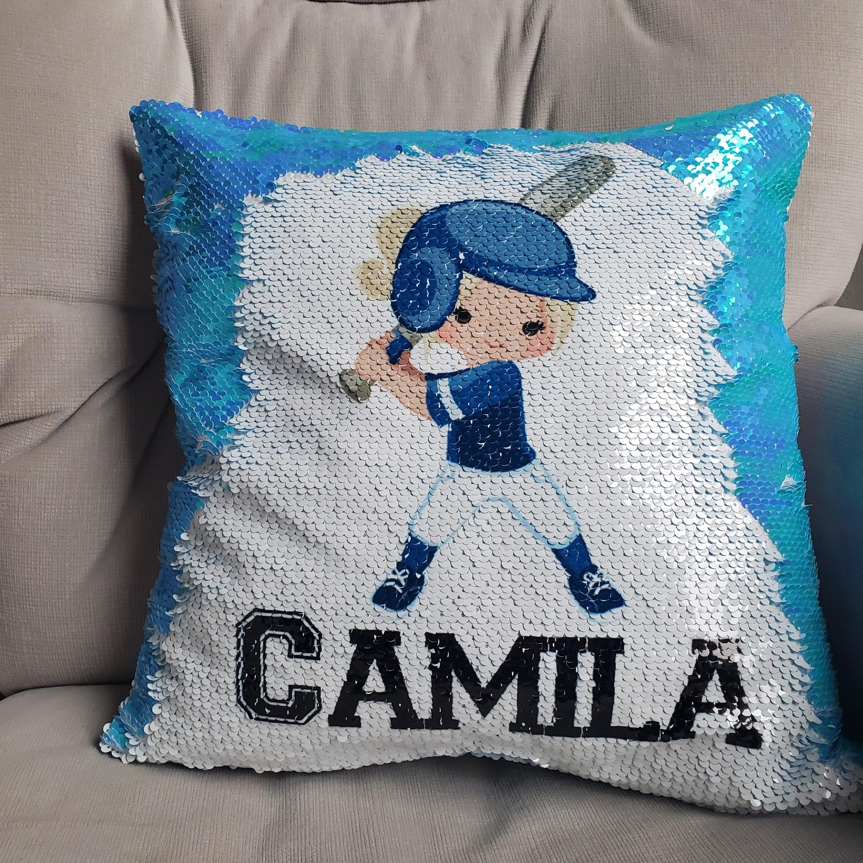 Sequin 2024 softball pillow