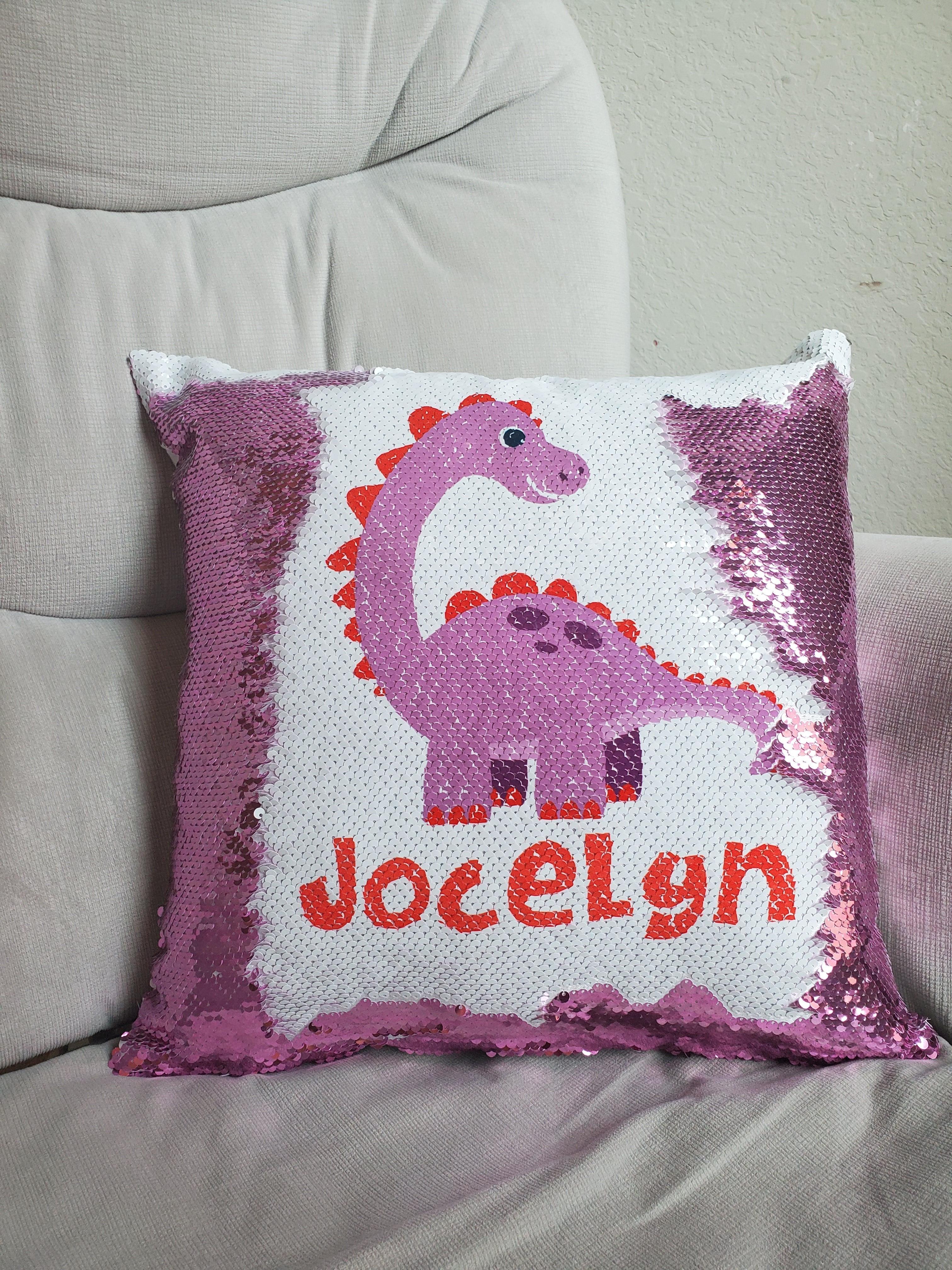 Dinosaur Pillow - Sequin - Rejoice In Creation