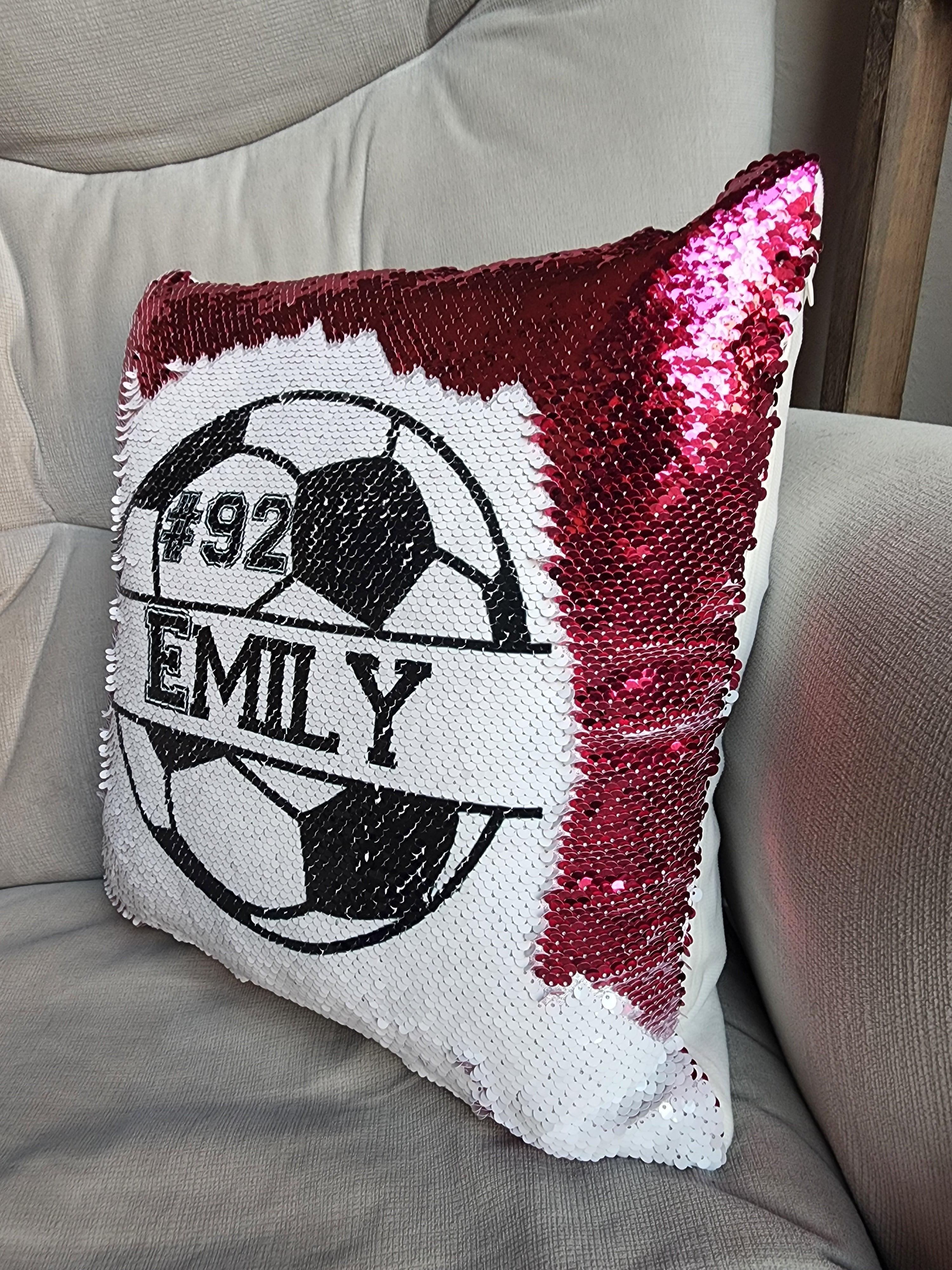 Are you having planning a Soccer birthday party? This pillow adds a special touch to the party décor! This personalized decorative Soccer pillow makes a great gift for any Soccer player. This pillow is perfect for your nursery, teen, or play room decoration and for them to enjoy during  a movie or tv time. They are also great for when taking a nap on the couch, bed or car, etc. They make a great end of soccer season team gift too!