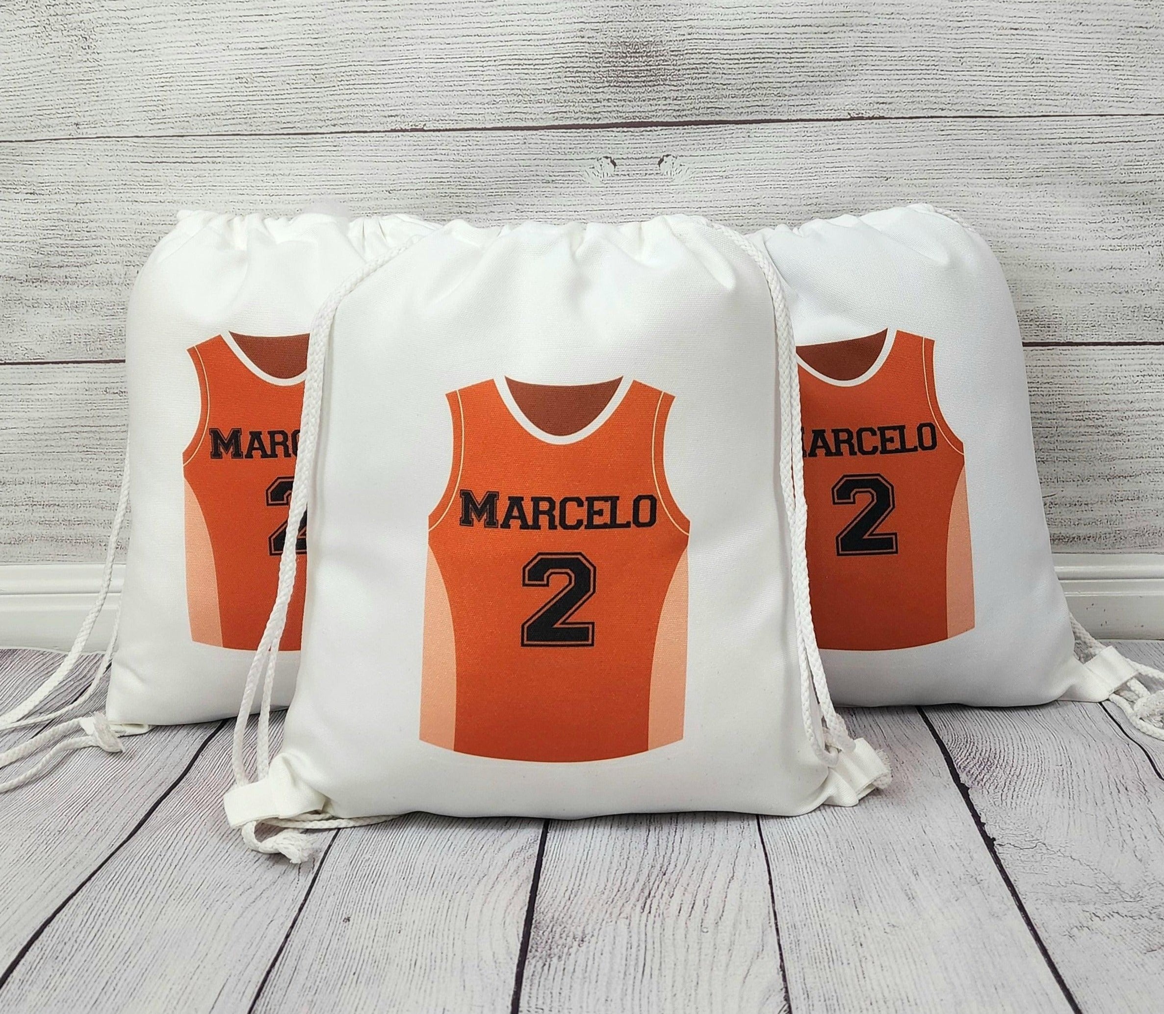 Personalized Basketball Jersey Tote Gift Bag