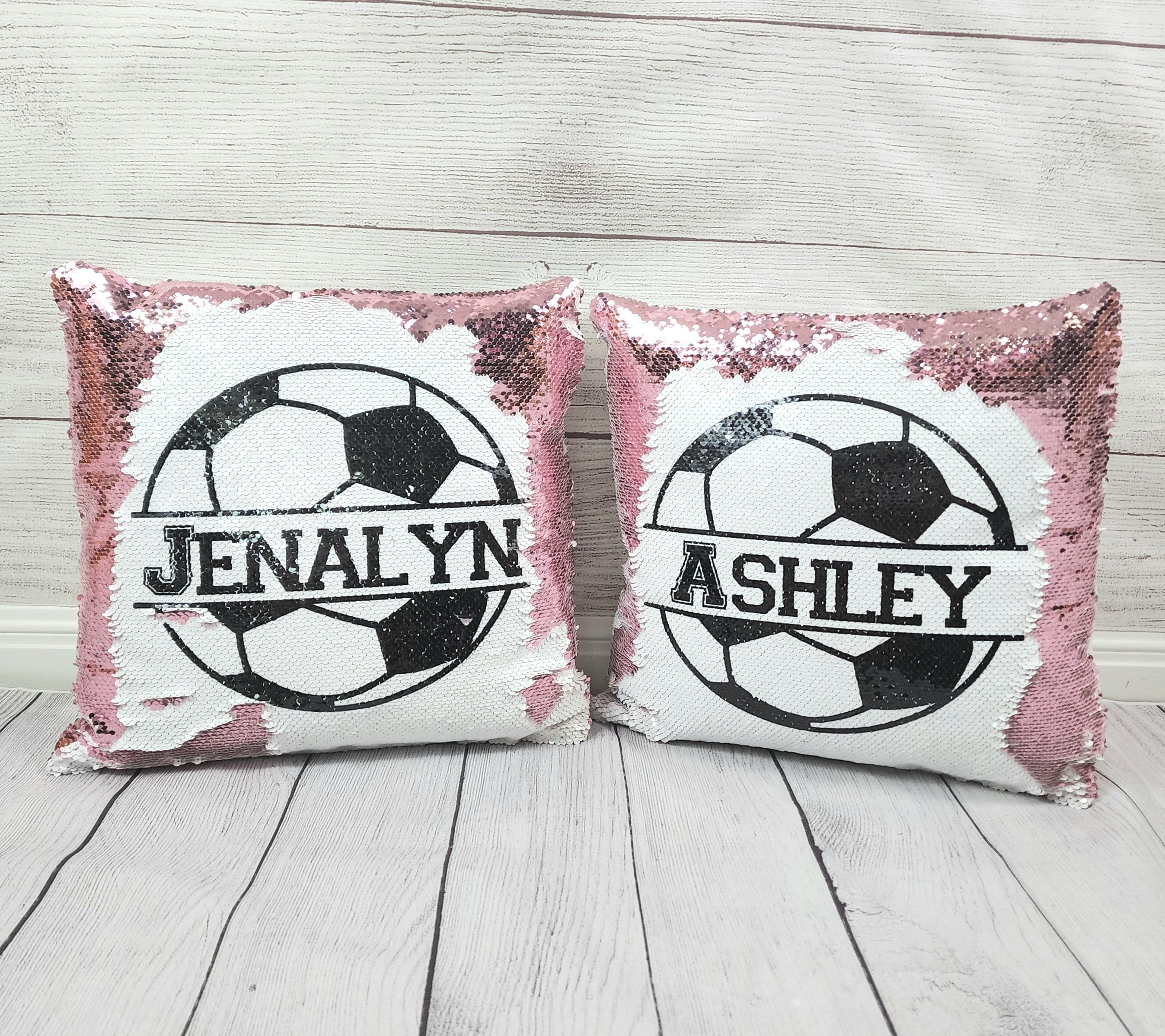 Soccer Ball Pillow - Sequin