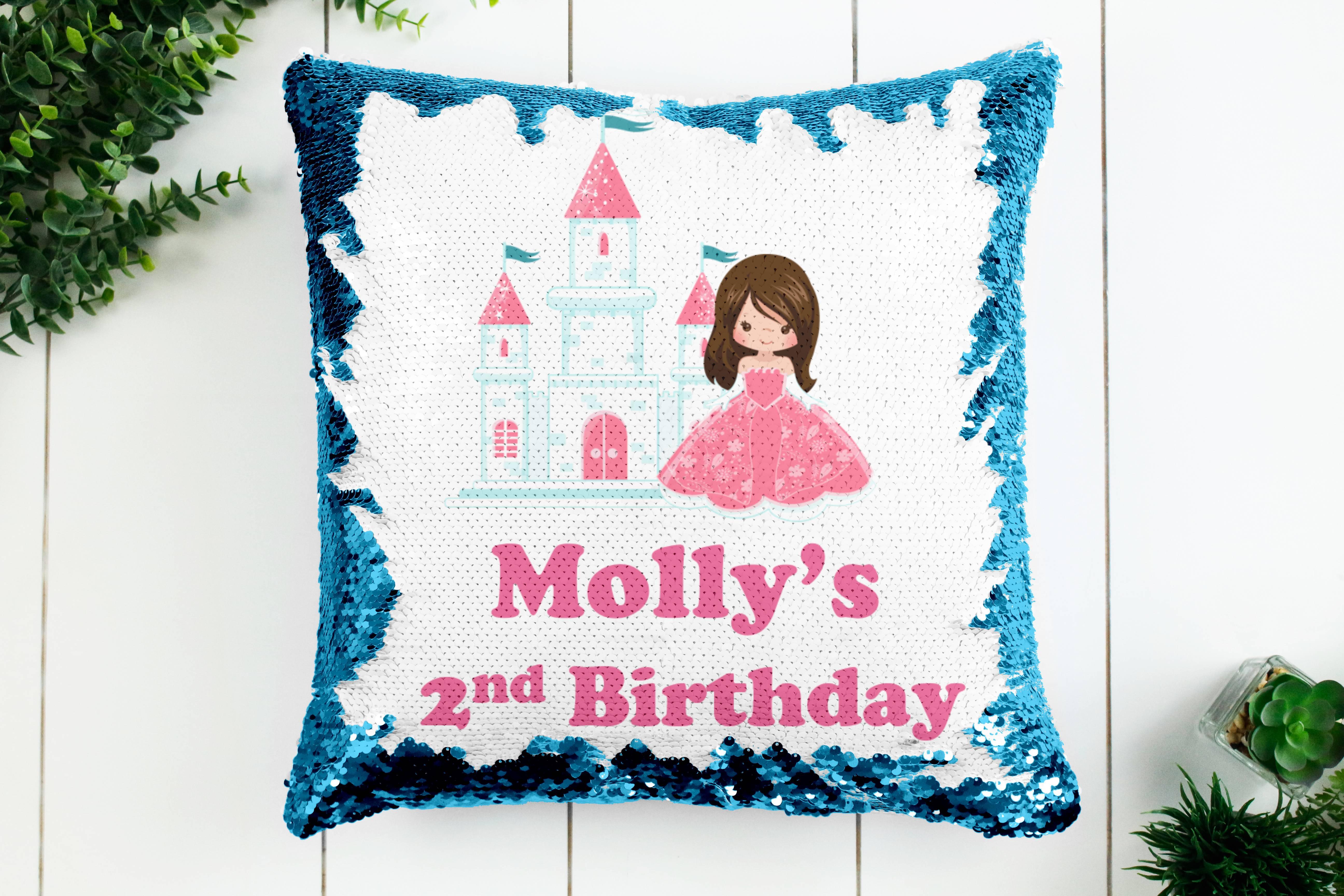 Princess Castle Pillow - Sequin - Rejoice In Creation