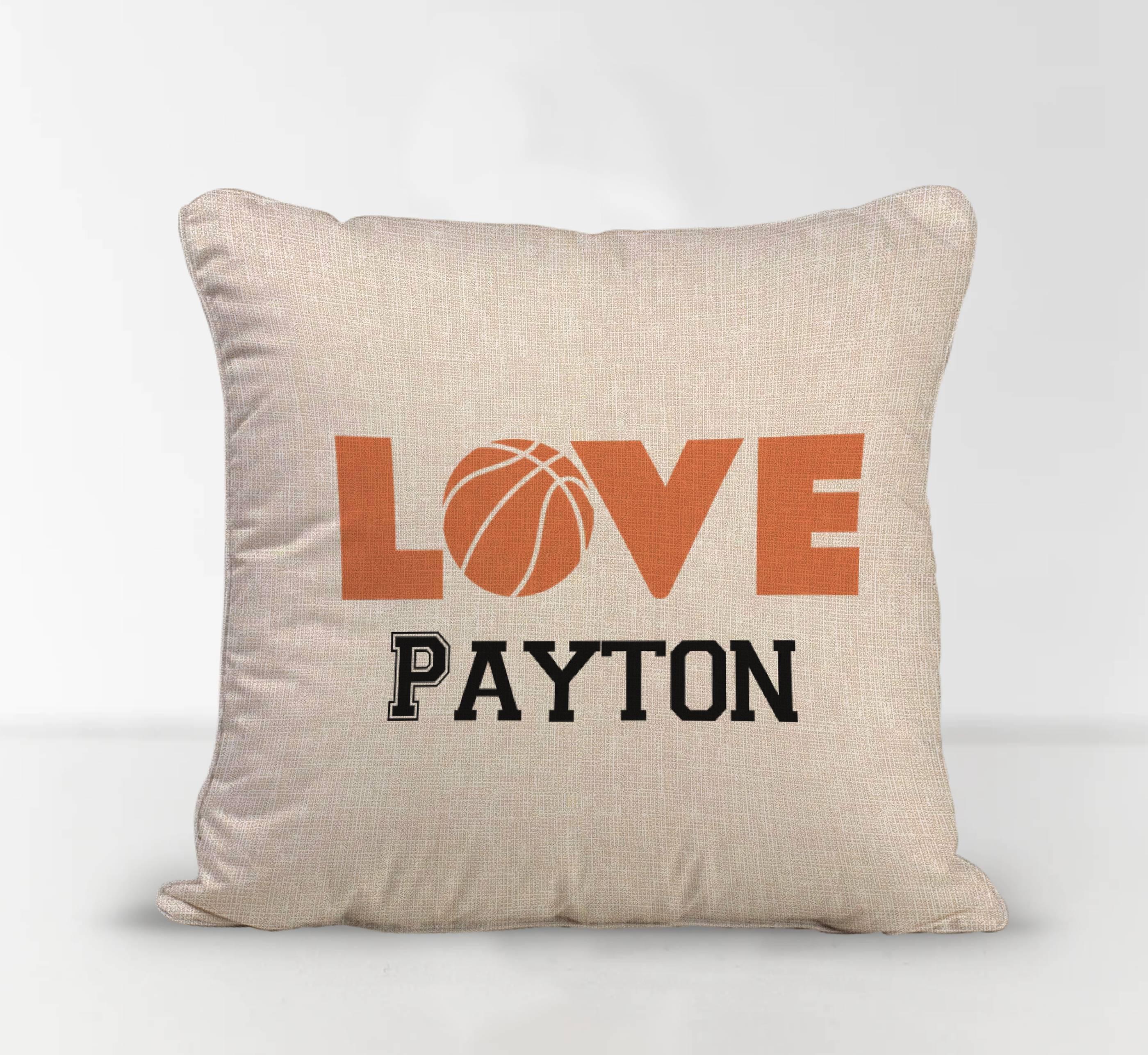 Basketball Pillow - White or Linen