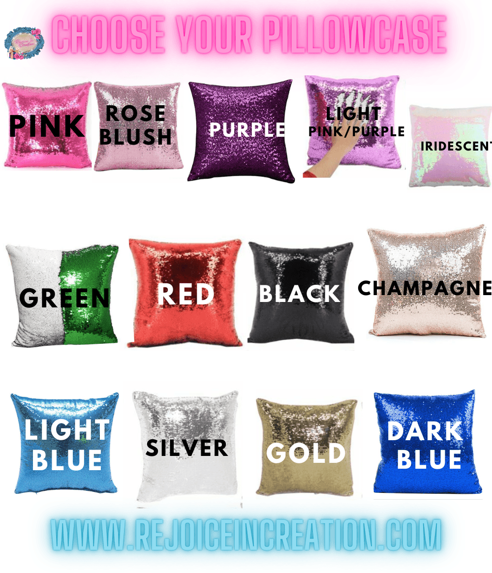 Business Logo Pillow Sets - Sequin - Rejoice In Creation
