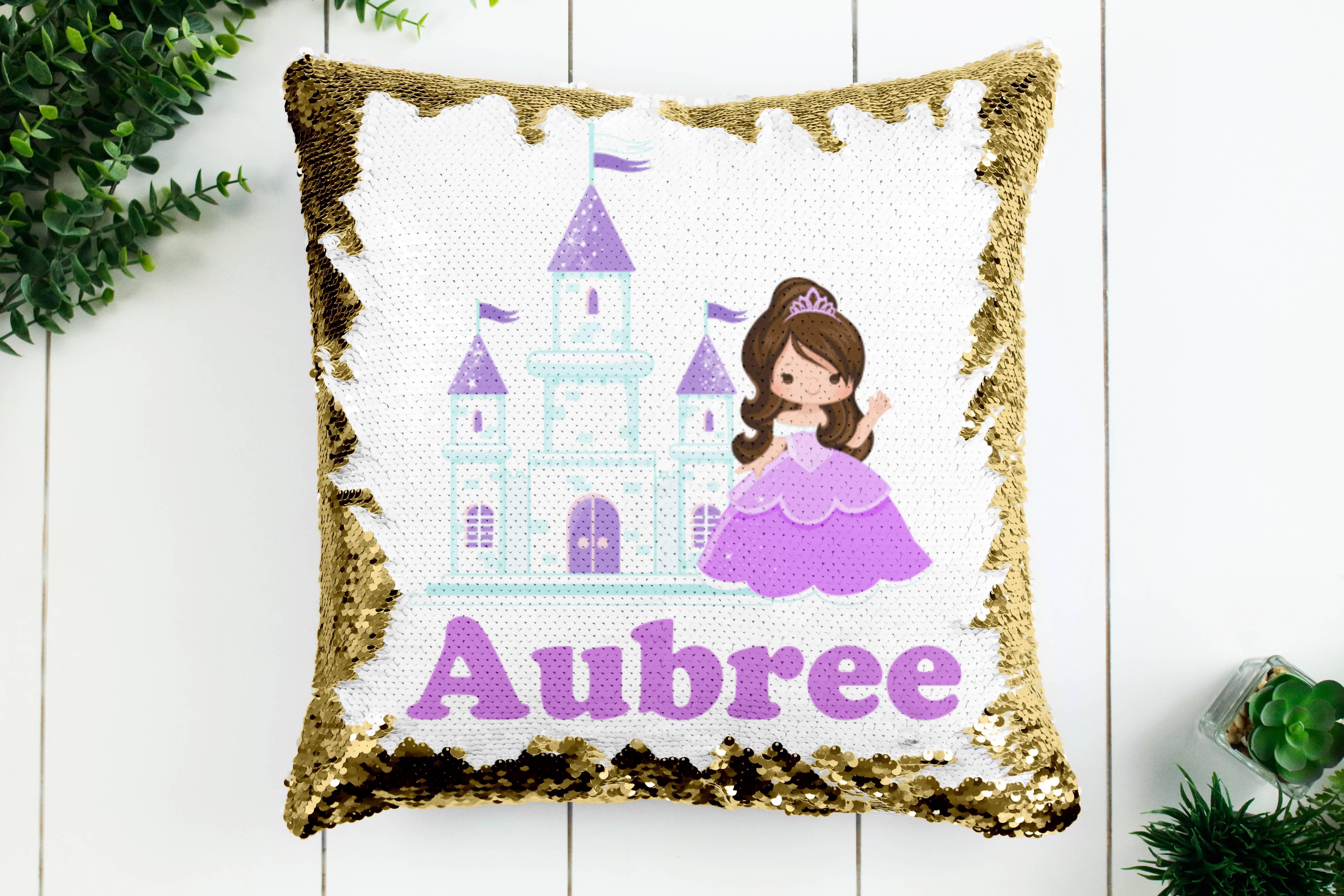 Princess Castle Pillow - Sequin - Rejoice In Creation