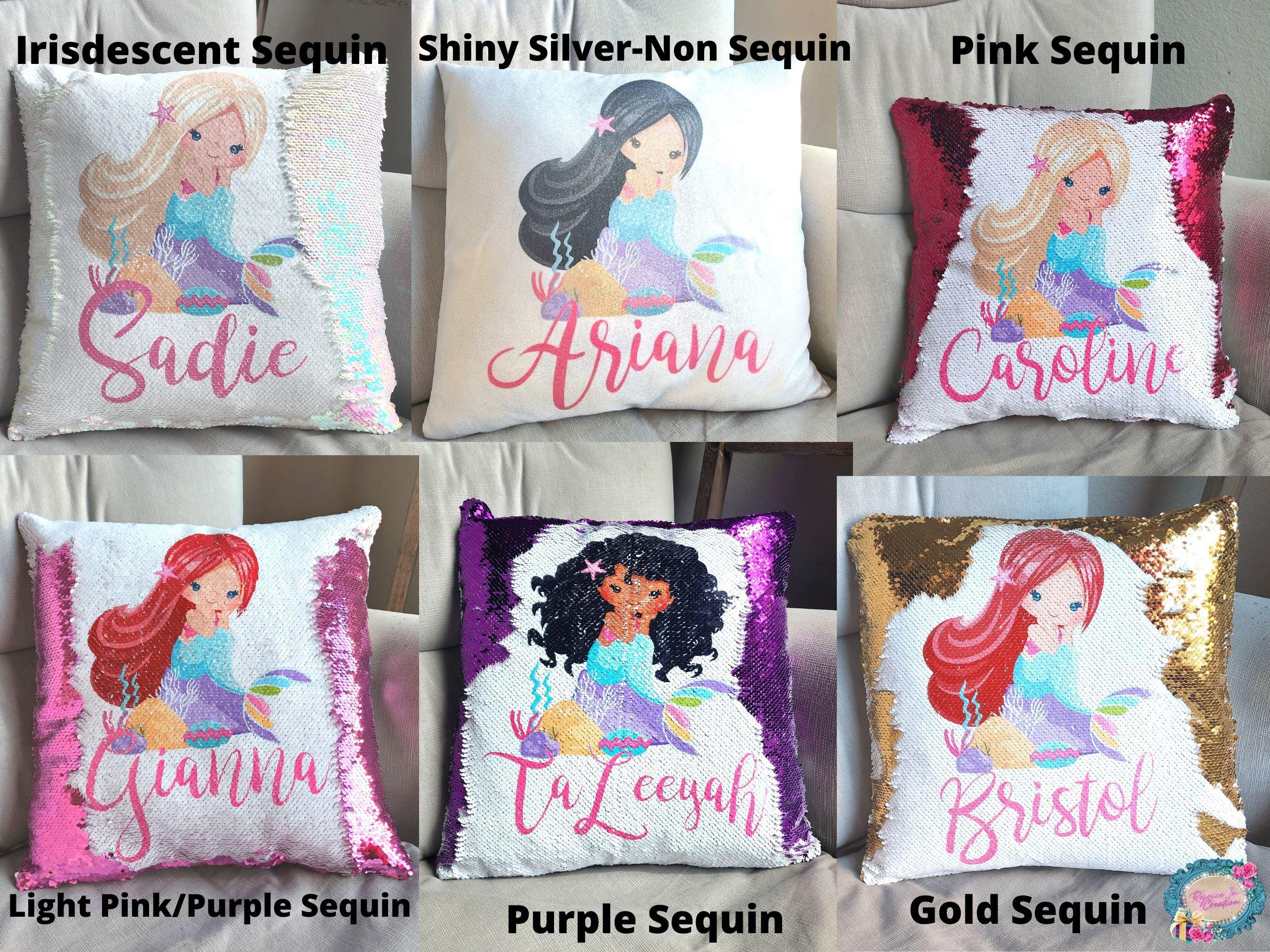 Sequin mermaid clearance pillow